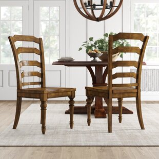 eleanor french ladder back wood dining chair